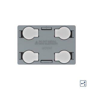 Modul intrerupator cvadruplu cap scara / cruce cu touch Livolo, standard Italian