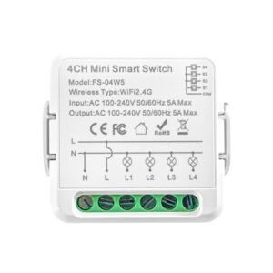 Releu LUXION 4 Canale cu Timer, Wi-Fi, Control Aplicatie