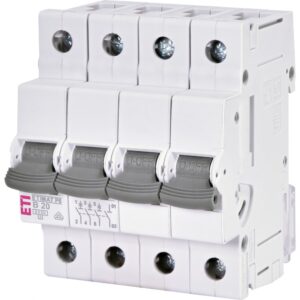 Siguranta automata Etimat 3P+N 20A, curba B, 6kA Eti 001900411