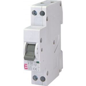 Siguranta automata 1P+N 20A, curba B, 6kA Eti 002191105