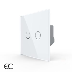 Intrerupator Dublu cu Touch LIVOLO din Sticla – Protocol ZigBee EC