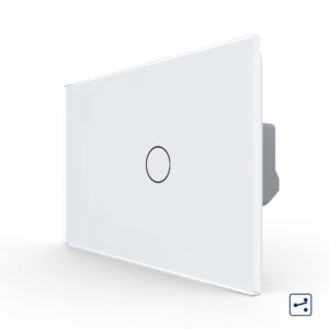 Intrerupator Simplu Cap Scara / Cruce cu Touch LIVOLO din Sticla, Standard Italian