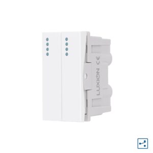 Modul Intrerupator Dublu Cap-Scara Mecanic 2M / 1M LUXION, Standard Italian