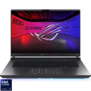 Laptop ASUS Gaming 16'' ROG Strix G16 G615LW, 2.5K 240Hz, Procesor Intel® Core™ Ultra 9 275HX (36M Cache, up to 5.40 GHz), 32GB DDR5, 1TB SSD, GeForce RTX 5080 16GB, No OS, Eclipse Gray