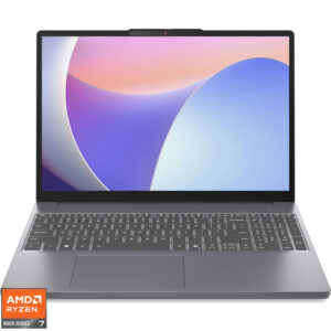 Laptop Lenovo 15.3'' IdeaPad Slim 3 15AHP10, WUXGA IPS, Procesor AMD Ryzen™ 7 8840HS (16M Cache, up to 5.10 GHz), 24GB DDR5, 1TB SSD, AMD Radeon 780M, No OS, Luna Grey