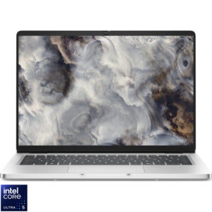 Laptop DELL 14'' Pro 14 PC14250, FHD+, Procesor Intel® Core™ Ultra 5 235U (12M Cache, up to 4.90 GHz), 16GB DDR5, 512GB SSD, Intel Graphics, Linux, Platinum Silver, 3Y ProSupport