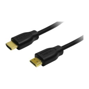 CABLU video LOGILINK, HDMI (T) la HDMI (T), 1.5m, conectori auriti, rezolutie maxima 4K UHD (3840 x 2160) la 30 Hz, negru, "CH0036" (timbru verde 0.08 lei)