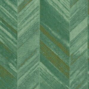 Tapet verde cu insertii de gri si auriu  model geometric  Delen  cod 24643