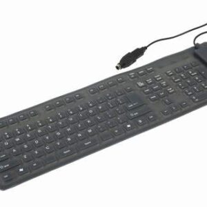 Tastatura flexibila USB GEMBIRD (KB-109F-B), wired cu 109 taste, culoare: negru