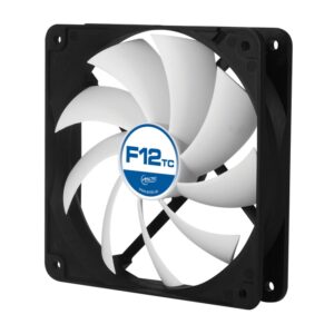 FAN FOR CASE ARCTIC 'F12 TC' 120x120x25 mm, senzor temperatura, low noise FD bearing (AFACO-120T0-GBA01)