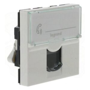 Priza date RJ45 utp Cat6 Legrand Mosaic 076564, alb