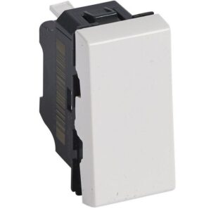 Intrerupator simplu 1 modul Legrand Mosaic 077000 / 077000L, alb