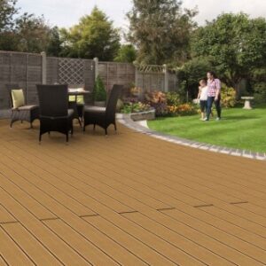 Pardoseala exterior compozit (deck WPC) culoare teak D-TWPC 2900x150x25 mm