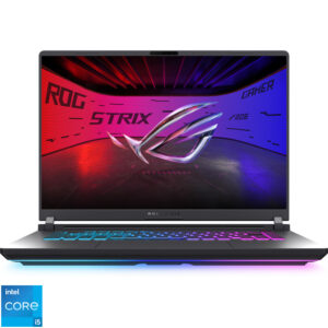Laptop ASUS Gaming 16'' ROG Strix G16 G615JM, FHD+ 165Hz, Procesor Intel® Core™ i5-13450HX (20M Cache, up to 4.60 GHz), 16GB DDR5, 1TB SSD, GeForce RTX 5060 8GB, No OS, Eclipse Gray