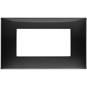 Rama 4 module Vimar Neve Up 09674.04, plastic Glossy negru