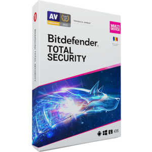 Antivirus Bitdefender Total Security Multi-Device, 3 Dispozitive, 2 Ani, Licenta noua, Retail