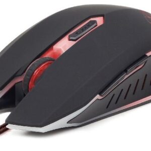 Mouse GEMBIRD Gaming (MUSG-001-R), 2400dpi, USB, red