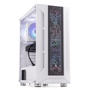 PC Gaming BALAUR Epic Prime Alb, Intel i7-12700F 2.1GHz, 32GB DDR5, 1TB SSD, RTX 5060 8GB GDDR7, Iluminare RGB