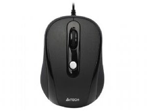 Mouse Optic USB A4TECH V-Track (N-250X-1), Black, wired cu 3 butoane si 1 rotita scroll, rezolutie 1000-2000dpi si cablu 60cm