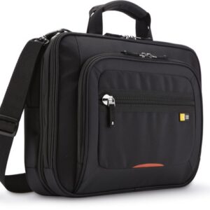 Geanta laptop 14' Case Logic, buzunar tableta, black/red, ZLCS214