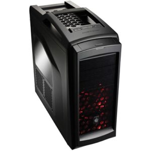 CARCASA CM STORM Scout2 Advanced, window version, mid-tower, ATX, 2* 120mm red LED fan & 1* 120mm (inclus), I/O panel, black 'SGC-2100-KWN3'