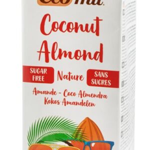 Bautura vegetala de cocos cu migdale, fara zahar, bio, 1000ml Ecomil
