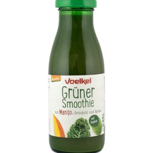 Smoothie verde bio cu mango, varza kale si spanac, 250ml Voelkel