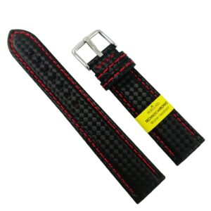 Curea de ceas Neagra din material textil si piele naturala Morellato - 18mm, 20mm, 22mm, 24mm A01U3586977883CR