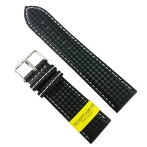 Curea de ceas Neagra din material textil si piele naturala Morellato - 18mm, 20mm, 22mm, 24mm A01U3586977817CR