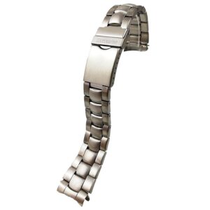 Bratara de ceas "Exclusive" din otel inoxidabil Argintie, capete curbate - 20mm - BR3214