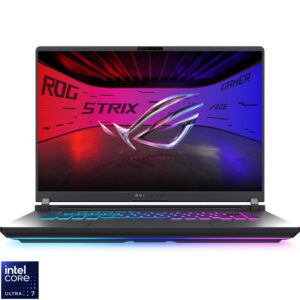 Laptop ASUS Gaming 16'' ROG Strix G16 G615LR, 2.5K 240Hz, Procesor Intel® Core™ Ultra 7 255HX (30M Cache, up to 5.20 GHz), 32GB DDR5, 1TB SSD, GeForce RTX 5070 Ti 12GB, No OS, Eclipse Gray