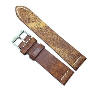 Curea Ceas „Heritage Vintage” – Piele Naturală cu Aspect Retro (18mm, 20mm, 22mm)