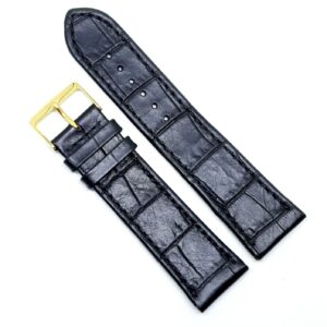 Curea Ceas „Fleurus Classic” – Piele Veritabilă de Vițel, Negru (14mm - 24mm)