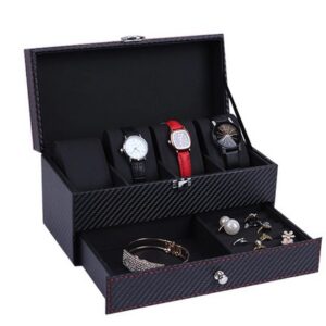 Cutie pentru Ceasuri si Bijuterii Black Carbon - WZ3449