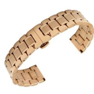 Bratara Metalica Aurie cu capat curbat si drept 18mm 20mm 22mm 24mm WZ1536