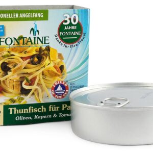 Ton pentru paste, cu masline, capere si rosii, 200g Fontaine