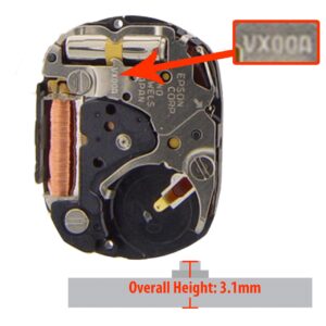 Mecanims quartz Hattori Japan VX00