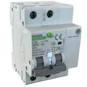 Dispozitiv de detectare a defectelor de arc electric AFDD+RCBO, 2P, 10A, 30mA, 6kA, curba B, tip A Noark 113630