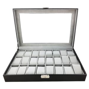 Caseta pentru 24 ceasuri Black Carbon - WZ3539