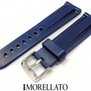 Curea de ceas albastra din silicon Morellato 22mm A01U2859198062CR