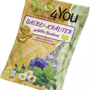 Dropsuri bio cu salvie si plante medicinale, 75g Bio 4 You