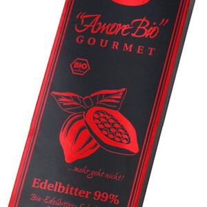 Ciocolata neagra, 99% cacao, 80g Liebhart's Amore Bio