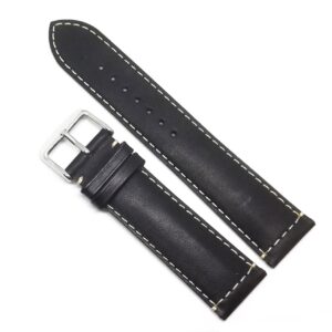 Curea de ceas neagra din piele naturala - 20mm, 22mm - Camel