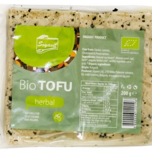 Tofu bio cu verdeturi, 200g Soyavit