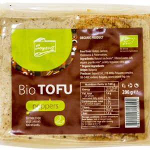 Tofu bio cu ardei, 200g Soyavit