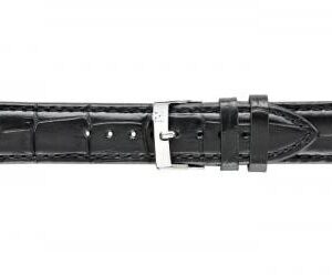 Curea ceas din piele neagra Morellato Basic Bolle 16mm 18mm A01X5203480019CR