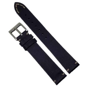 Curea de ceas bleumarin foarte inchis 18mm 20mm  WZ353