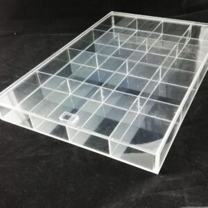 Cutie pentru organizarea transparenta 16 spatii cu capac WZ454