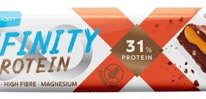 Baton proteic Infinity Protein cu ciocolata si alune de padure, 55g Max Sport