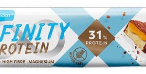 Baton proteic Infinity Protein cu nuca de cocos si migdale, 55g Max Sport